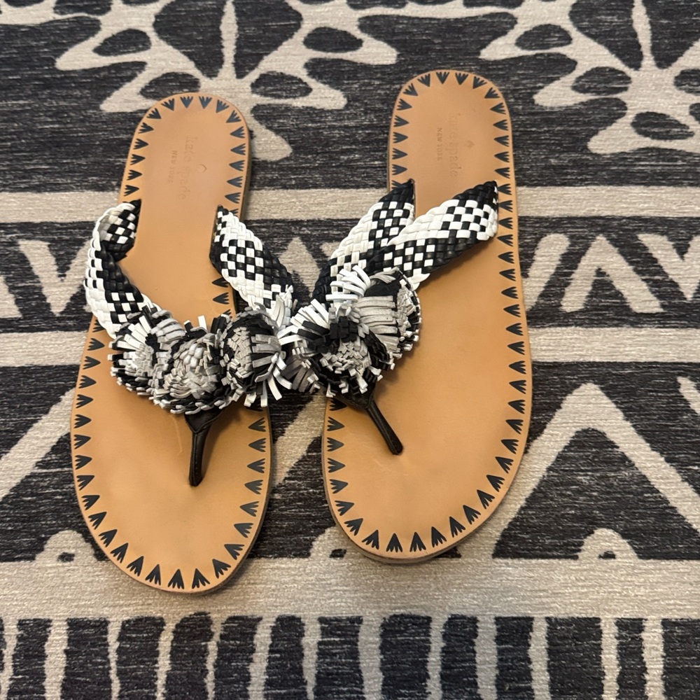 Kate Spade Black and White Sandals